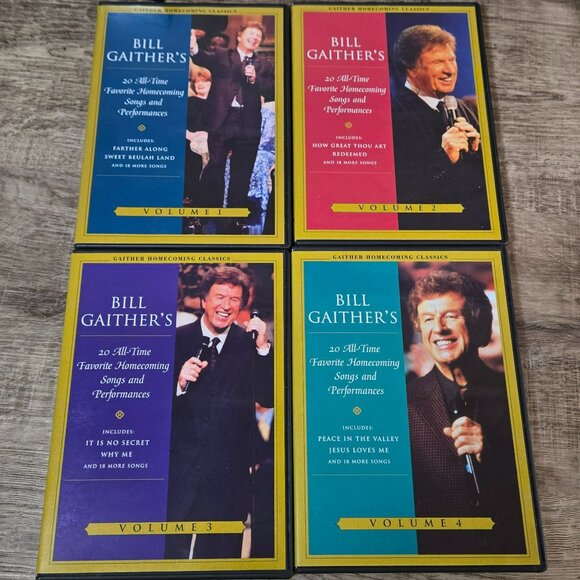 Bill Gaithers 4-DVD Collection Of 80 Homecoming Songs & Performances - Picture 2 of 7